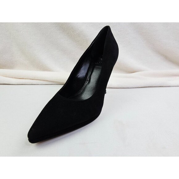 Vince Camuto 8.5M Women Black Suede Leather Slip On Point Toe Stiletto Pumps NEW - Picture 13 of 16